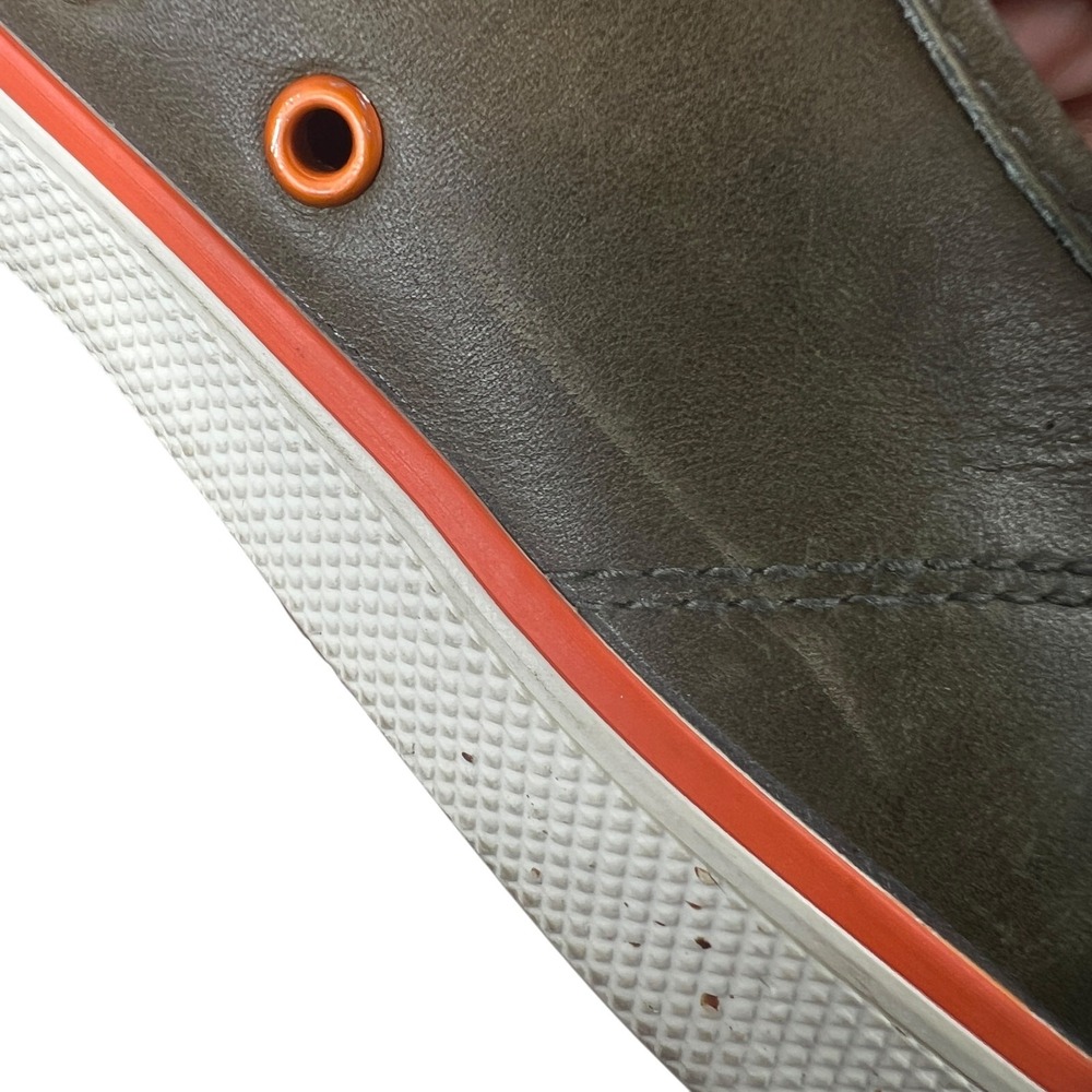 Tretorn Tournament Sneakers Mens 8 Olive Green Leather‎ Low Top Sporty Shoes - Picture 10 of 14